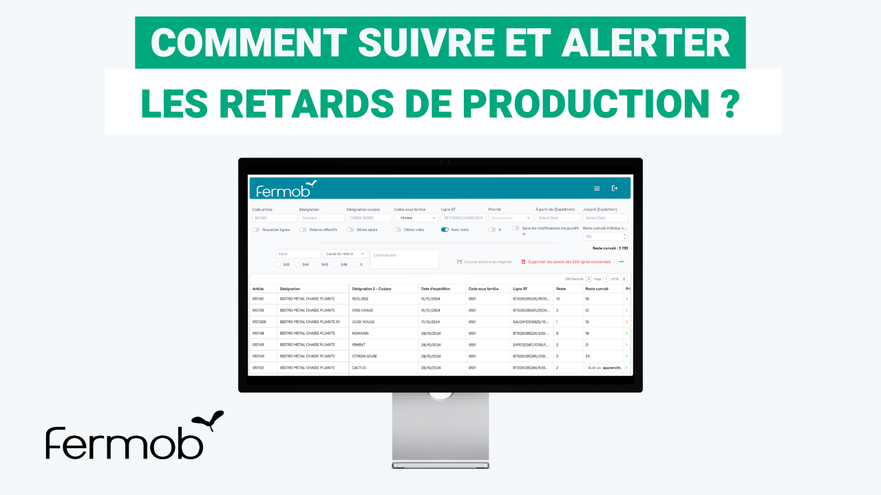 Logiciel de suivi de production : comment suivre et alerter des retards de production ?